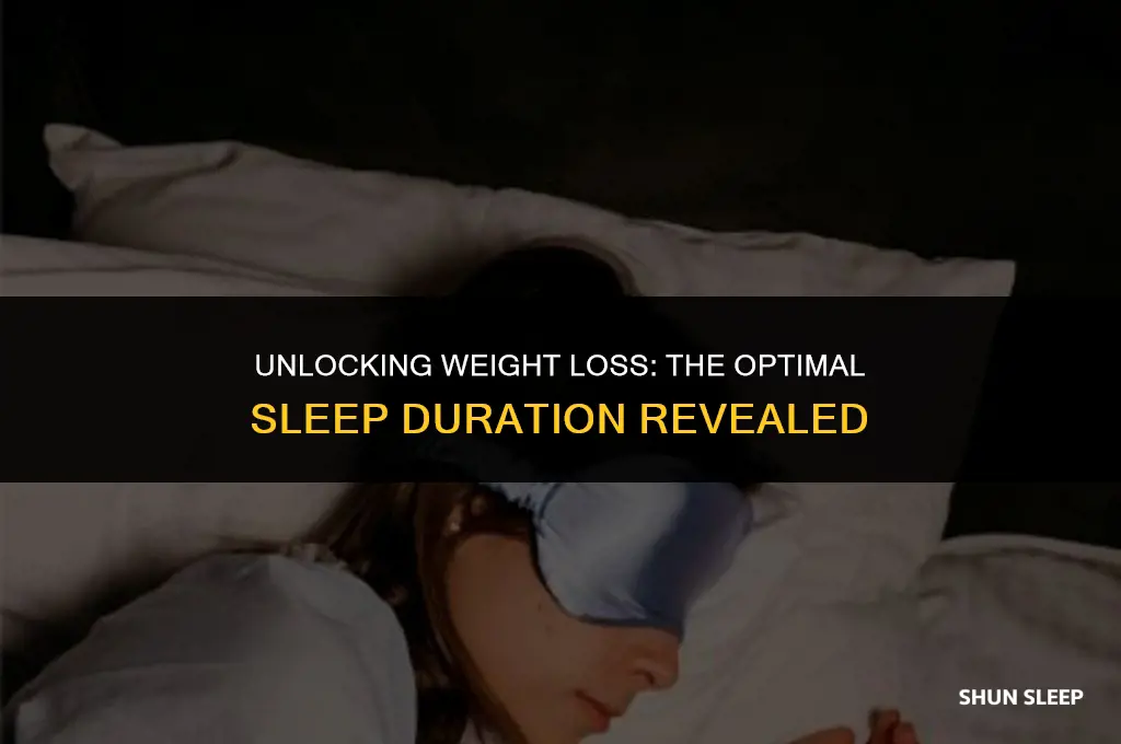 how many hours of sleep for weight loss