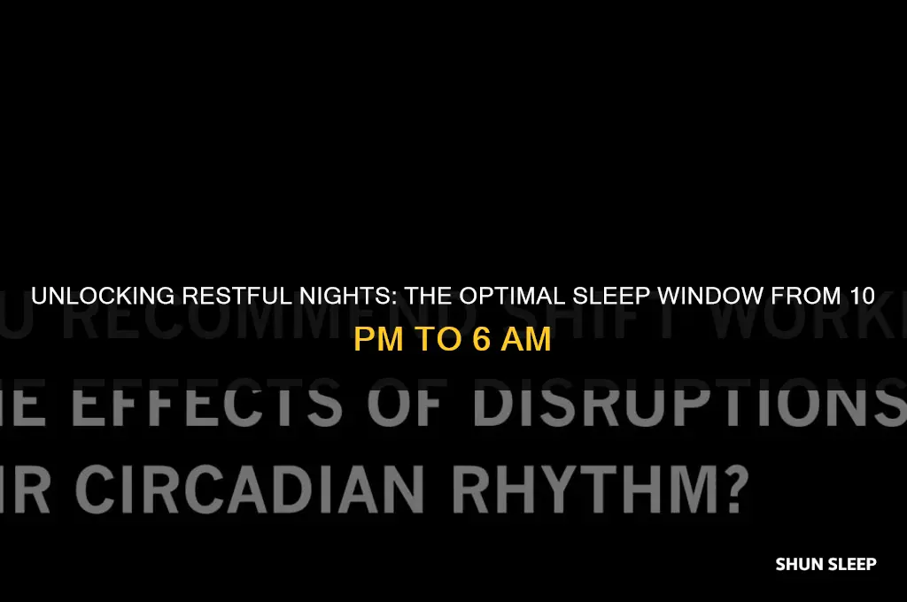 how many hours of sleep is 10pm to 6am