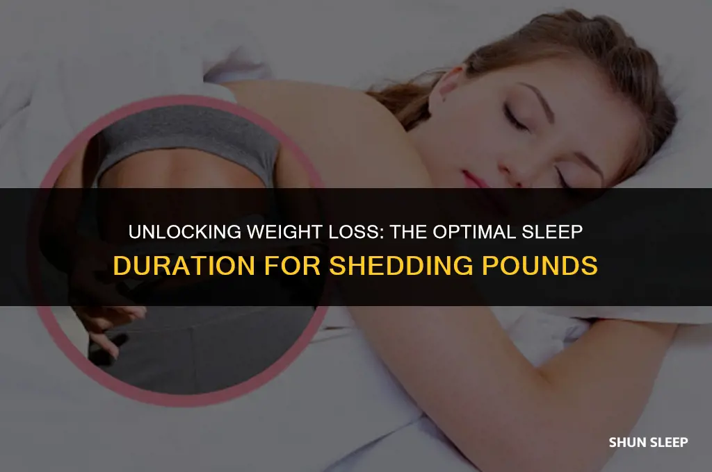 how many hours of sleep to lose weight