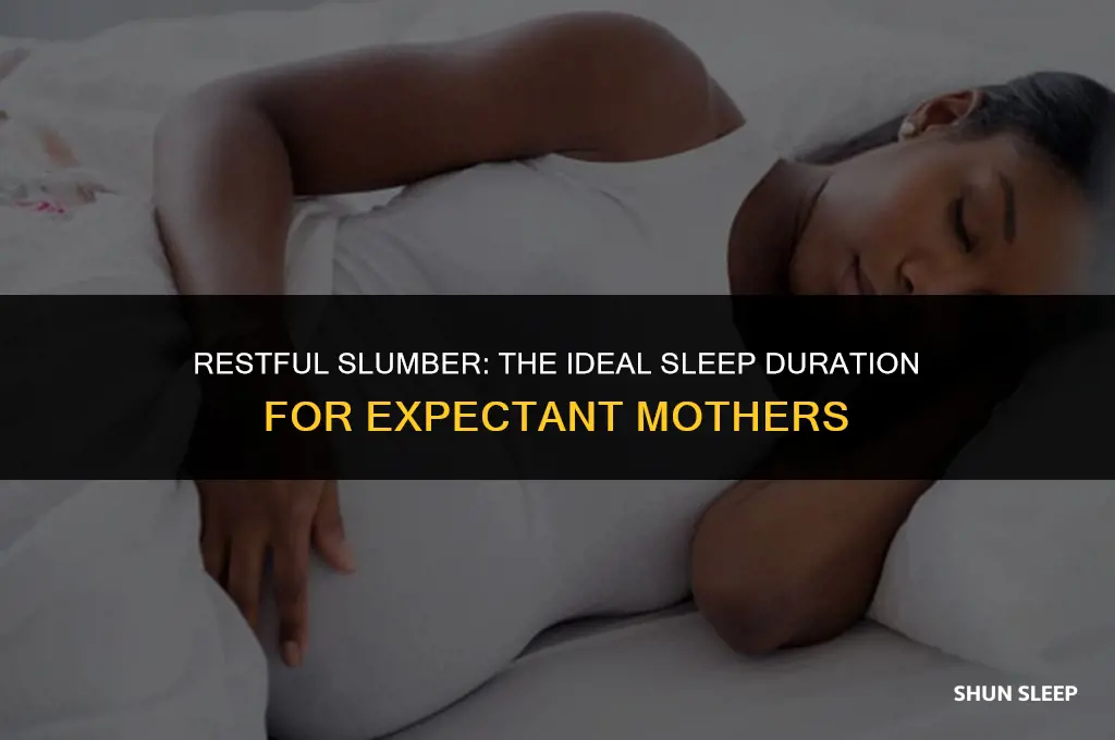 how many hours pregnant woman should sleep