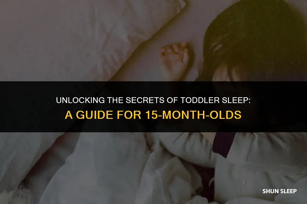 how many hours should a 15 month old sleep