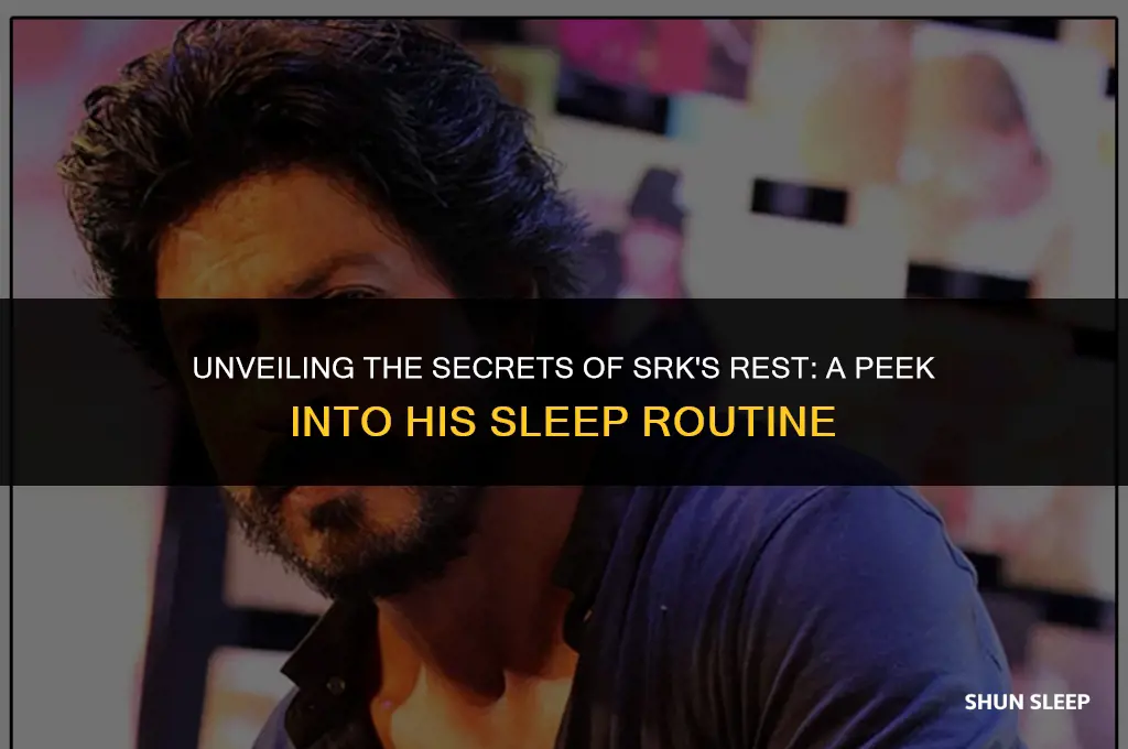 how many hours srk sleep