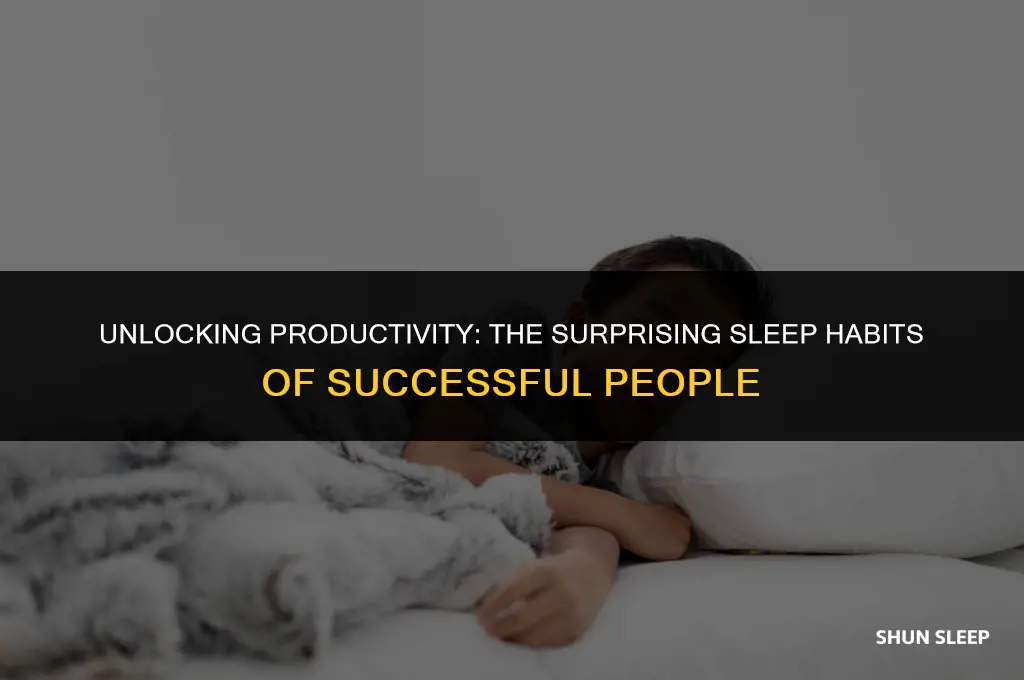 how many hours successful people sleep