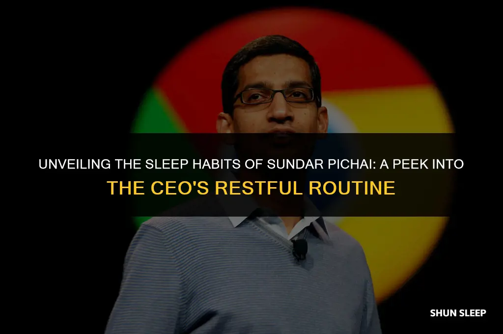 how many hours sundar pichai sleep