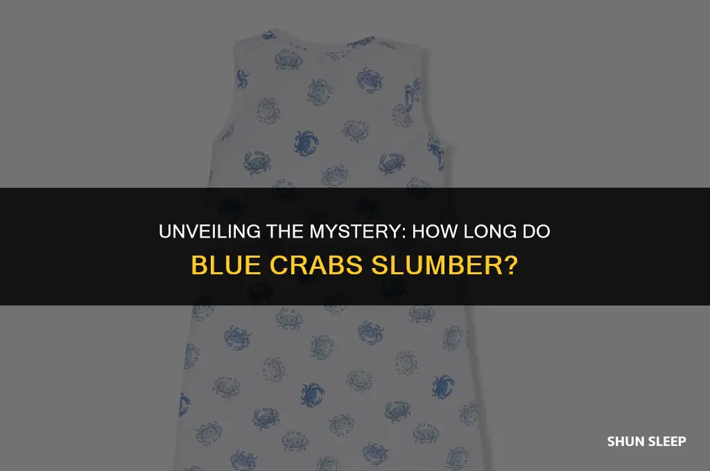how many hours to blue crabs sleep