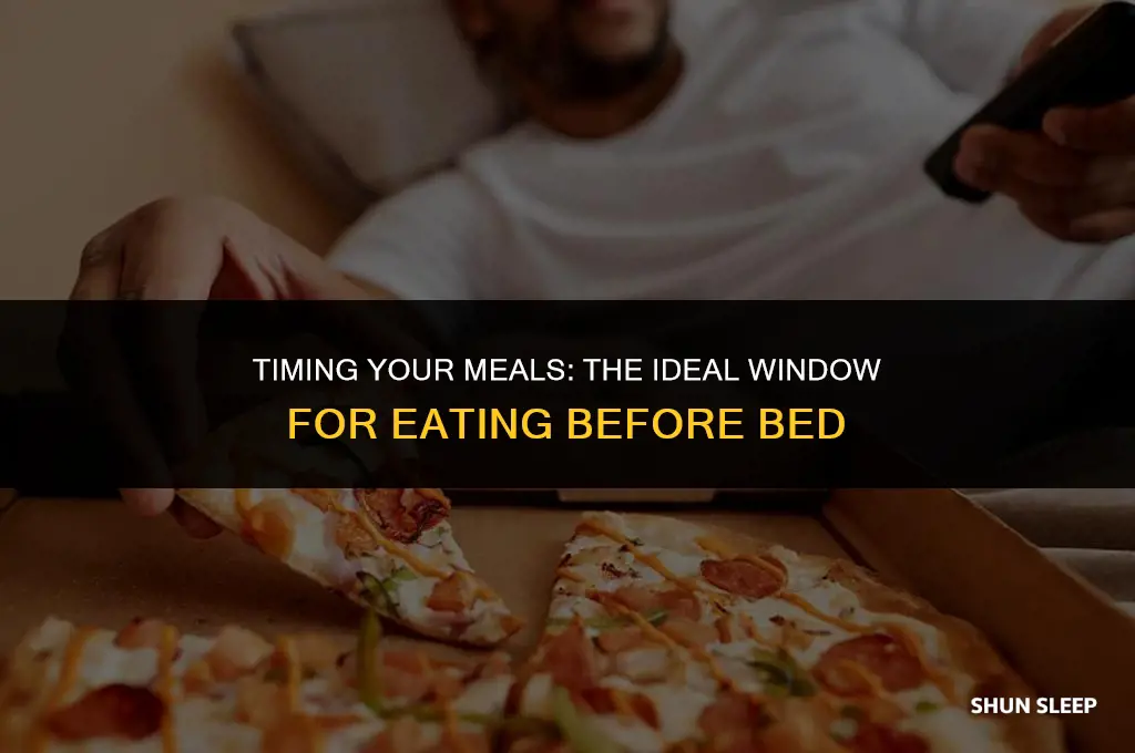 how many hours to eat before sleep