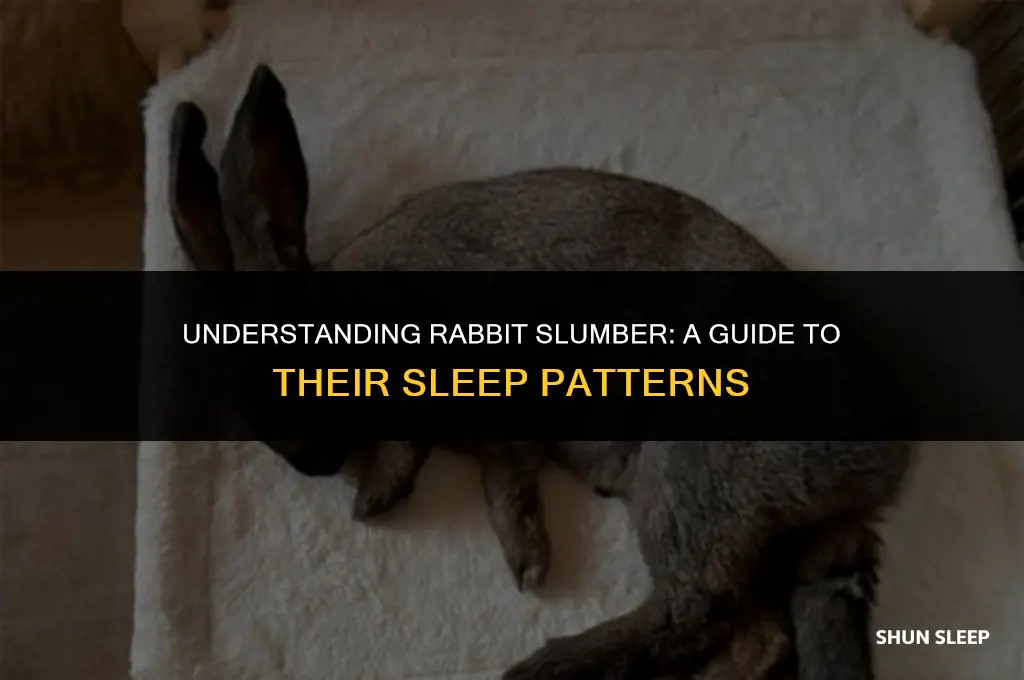 how many hours to rabbits sleep