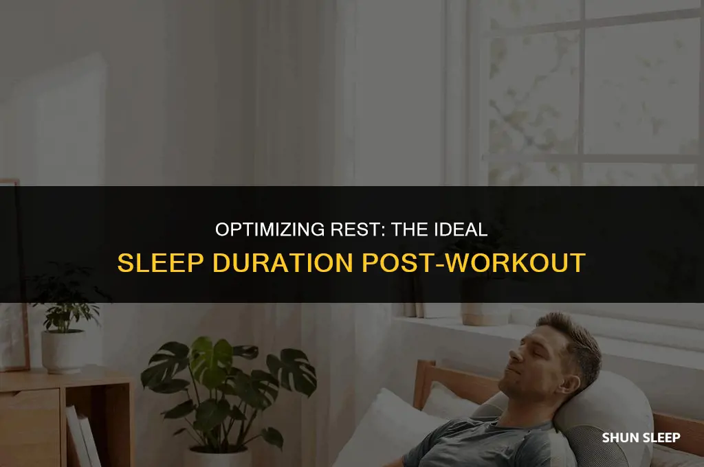 how many hours to sleep after exercise