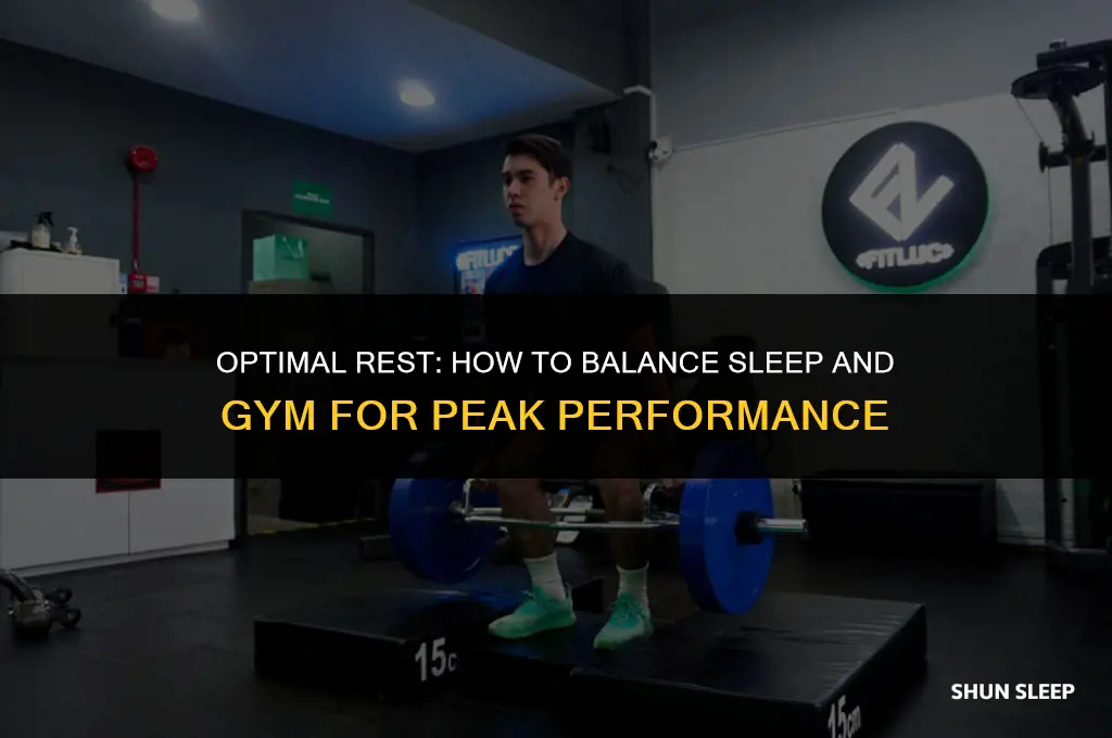 how many hours to sleep after gym