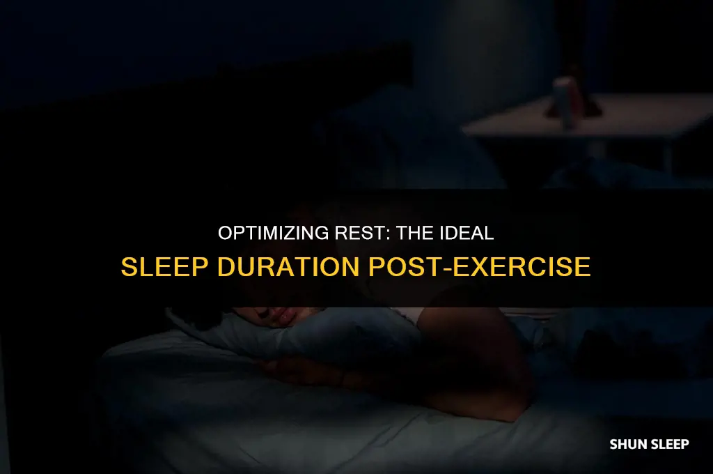 how many hours to sleep after workout