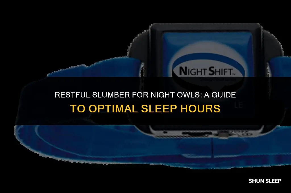 how many hours to sleep for night shift workers