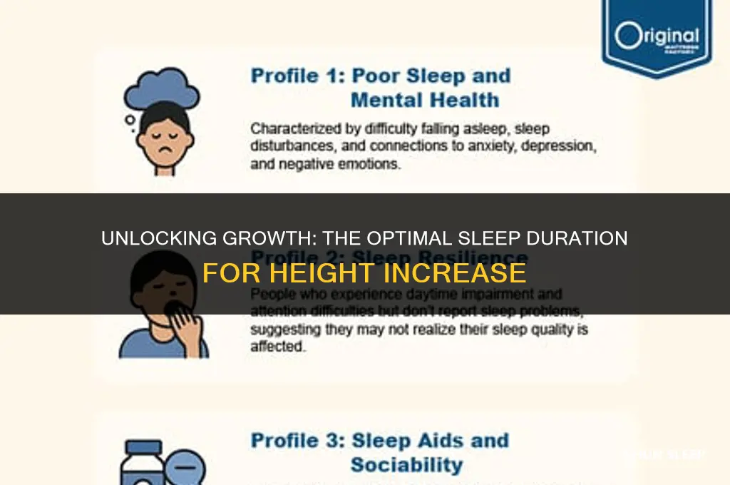 how many hours to sleep to increase height