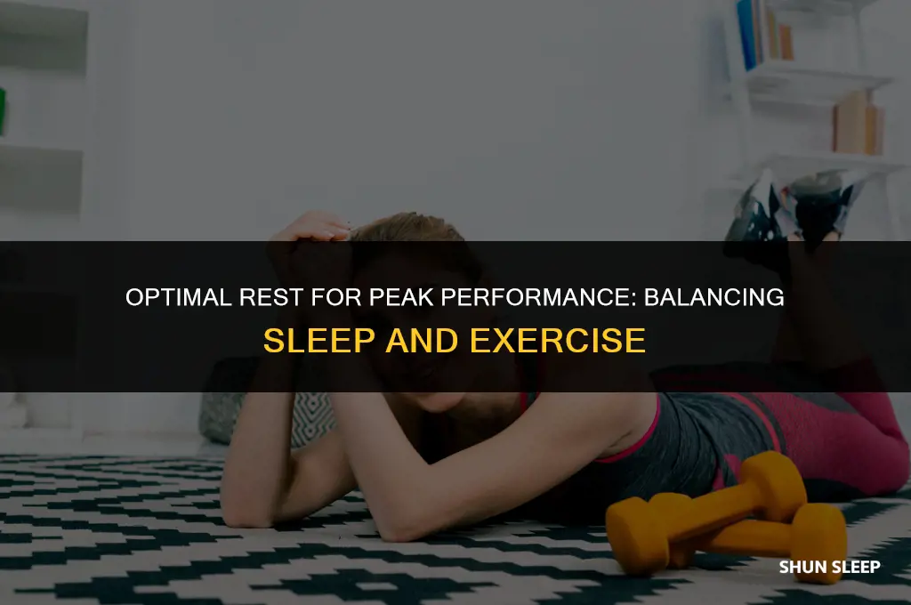 how many hours to sleep when working out