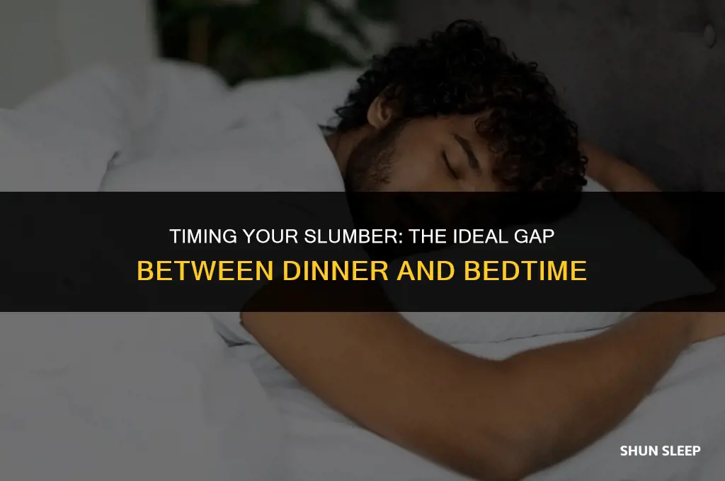 how many hours to wait after eating before sleeping