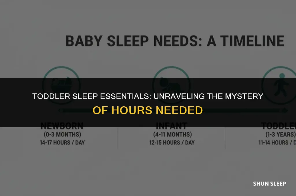 how many hours toddler need to sleep