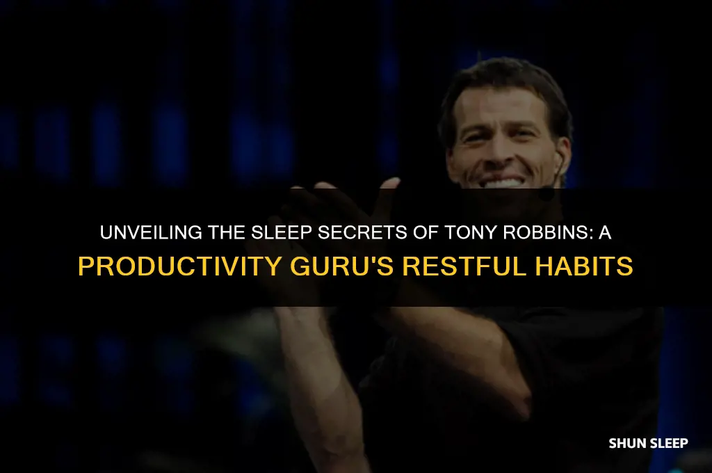 how many hours tony robbins sleep