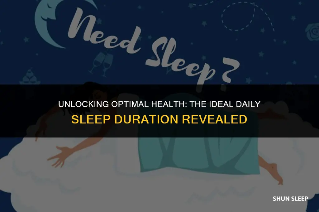 how many hours we need to sleep daily