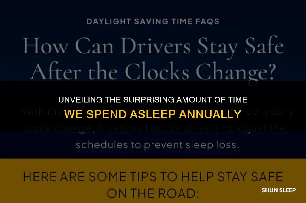 how many hours we sleep in a year