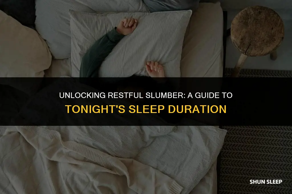 how many hours will i sleep tonight
