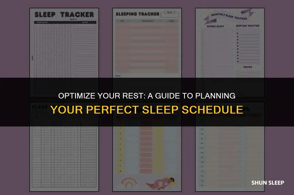 how many hours will you sleep planner
