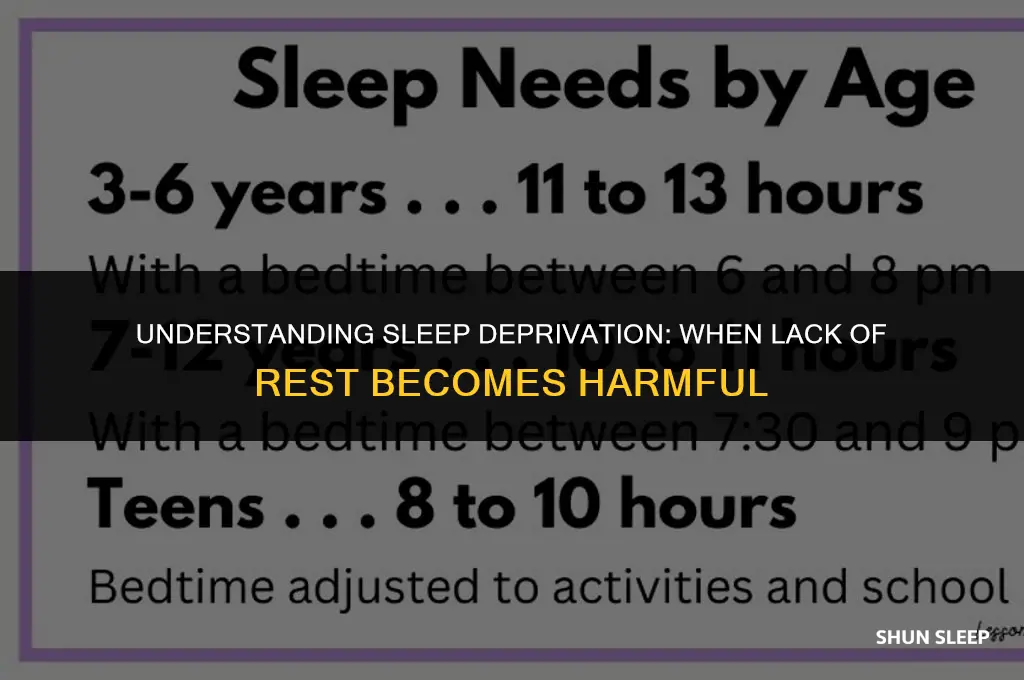 how many hours without sleep is considered sleep deprivation