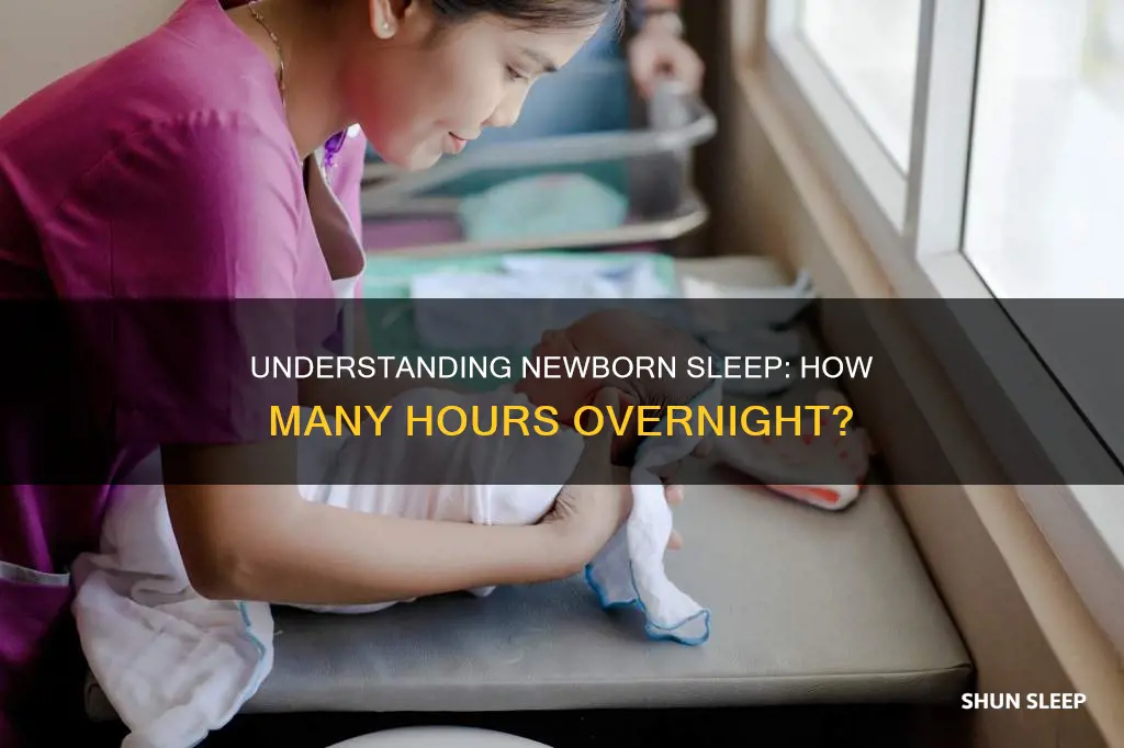 how many hurs should a newborn sleep overnight