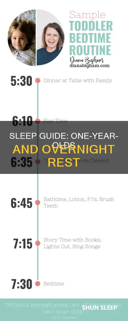 how many hurs should a one year old sleep overnight