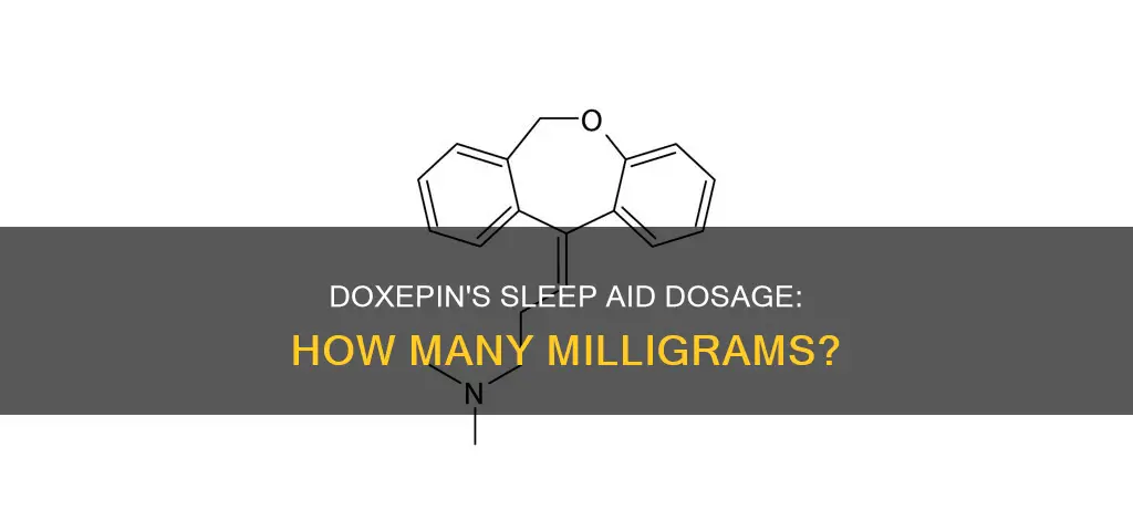 how many mg doxepin are used for sleep