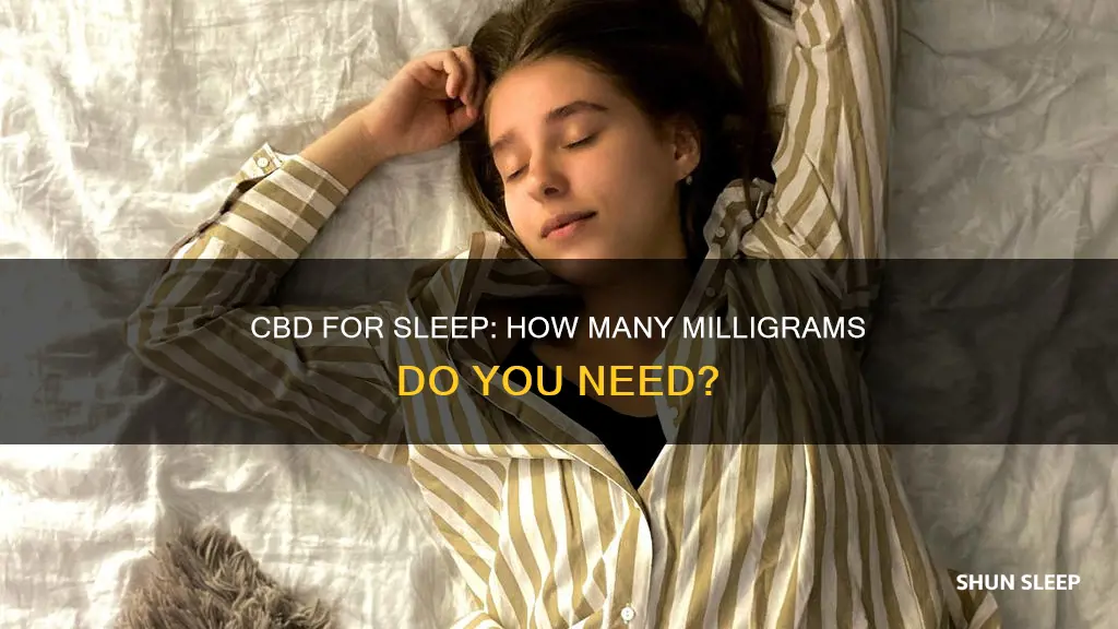 how many mg of cbd for better sleep