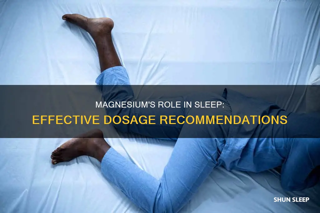 how many mgs of magnesium needed for sleep