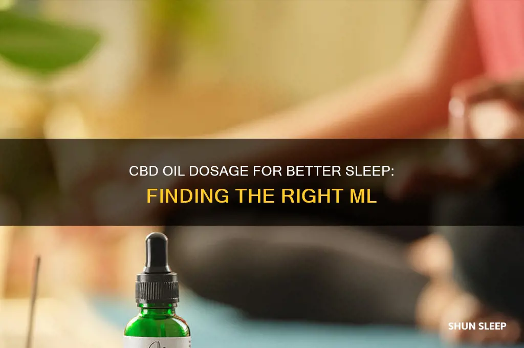 how many ml of cbd oil to help sleep
