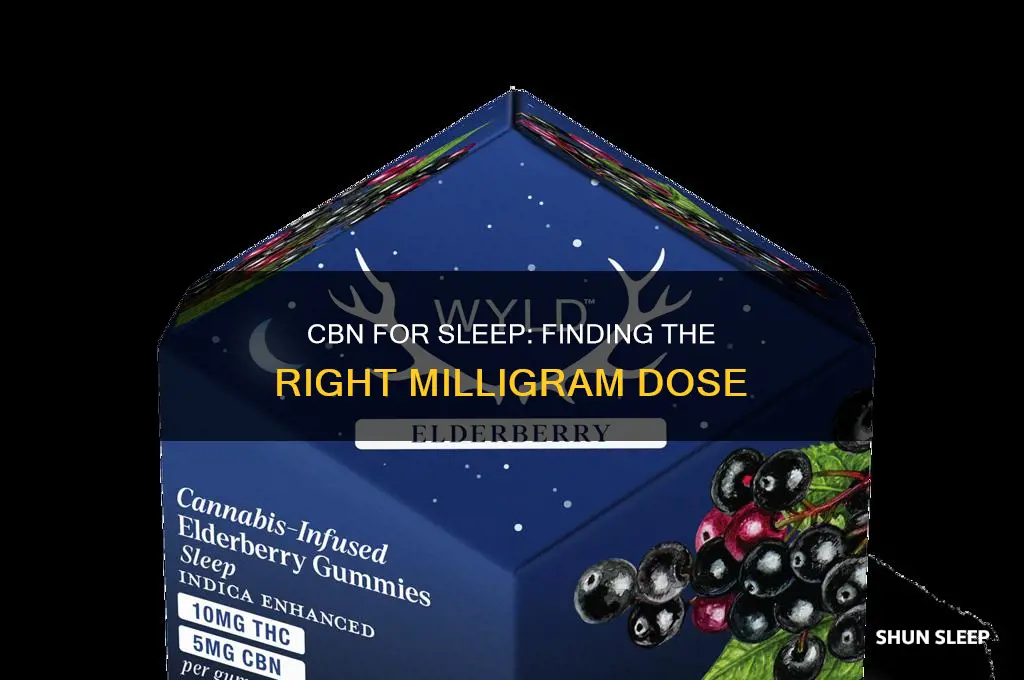 how many ml of cbn should i take for sleep
