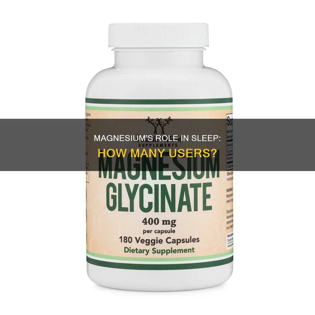 how many people use magnesium for sleep