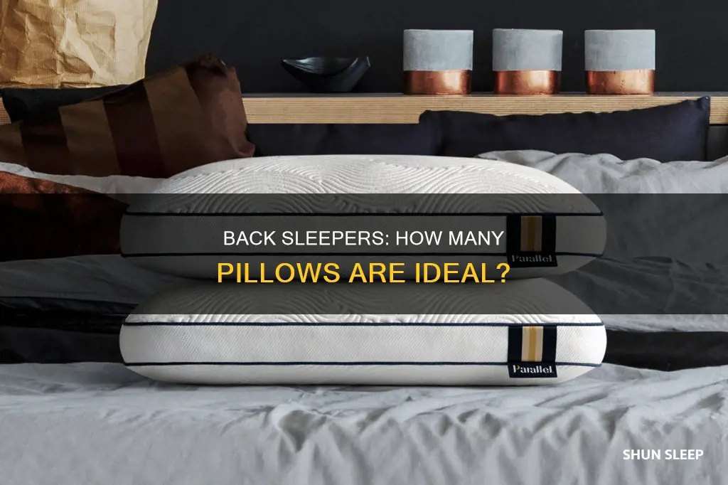 how many pillows should a back sleeper use