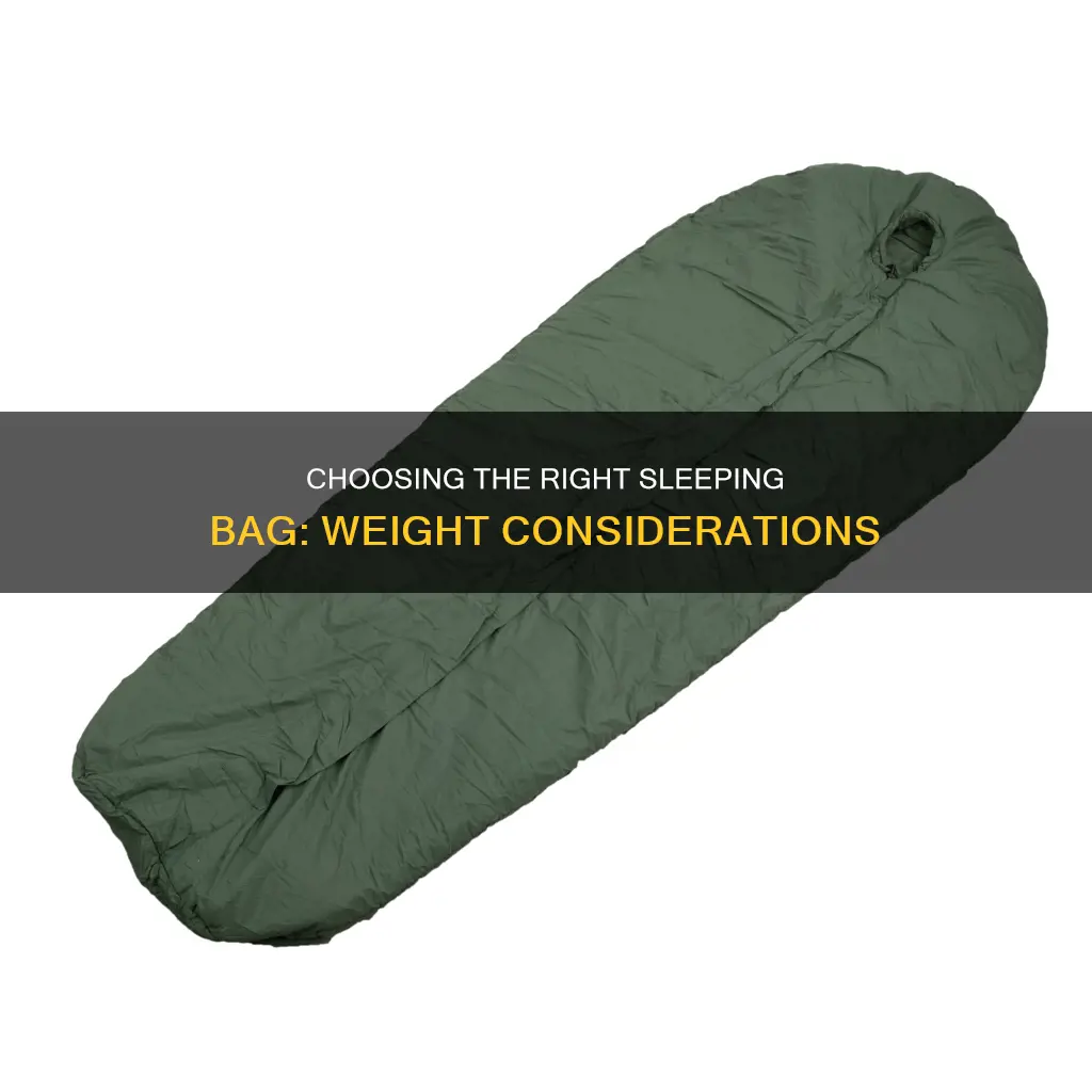 how many pounds sleeping bag