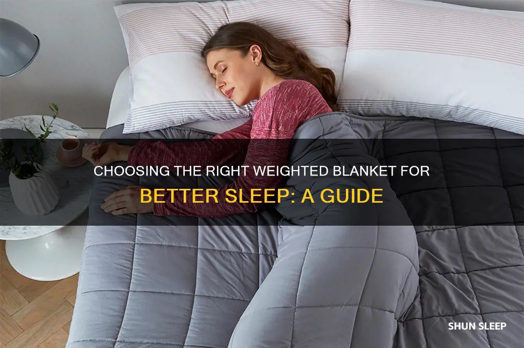 how many pounds weighted blanket should i get for sleep