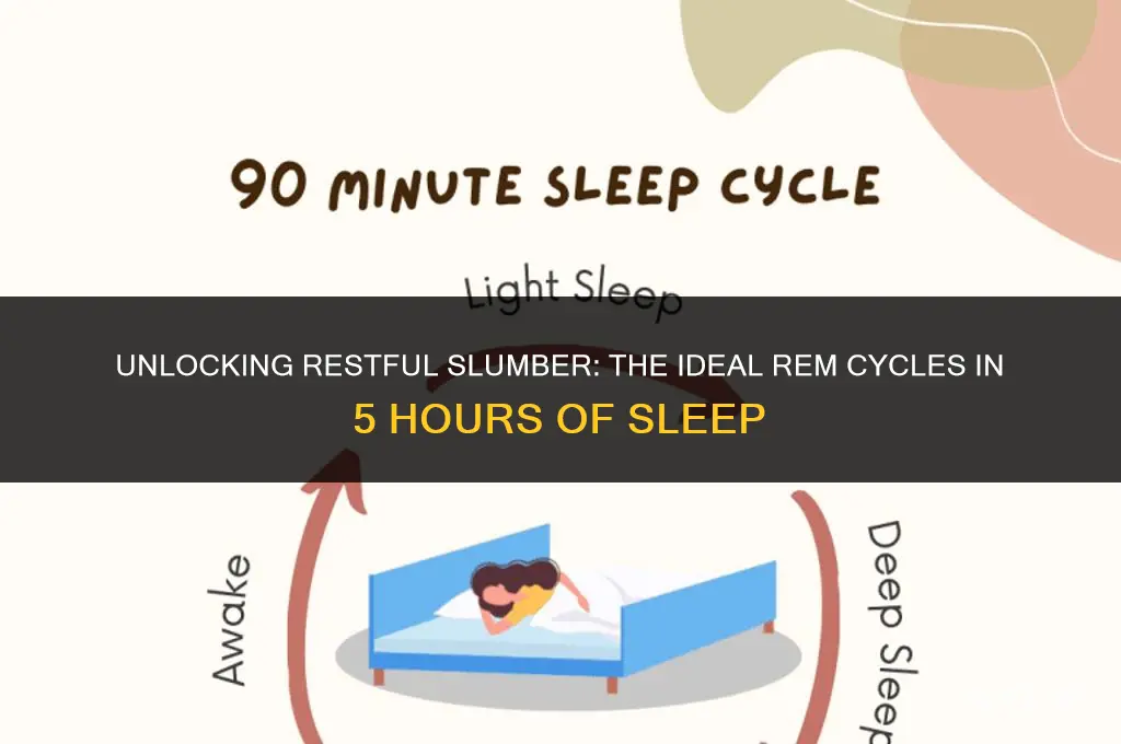 how many rem in 5 hours sleep
