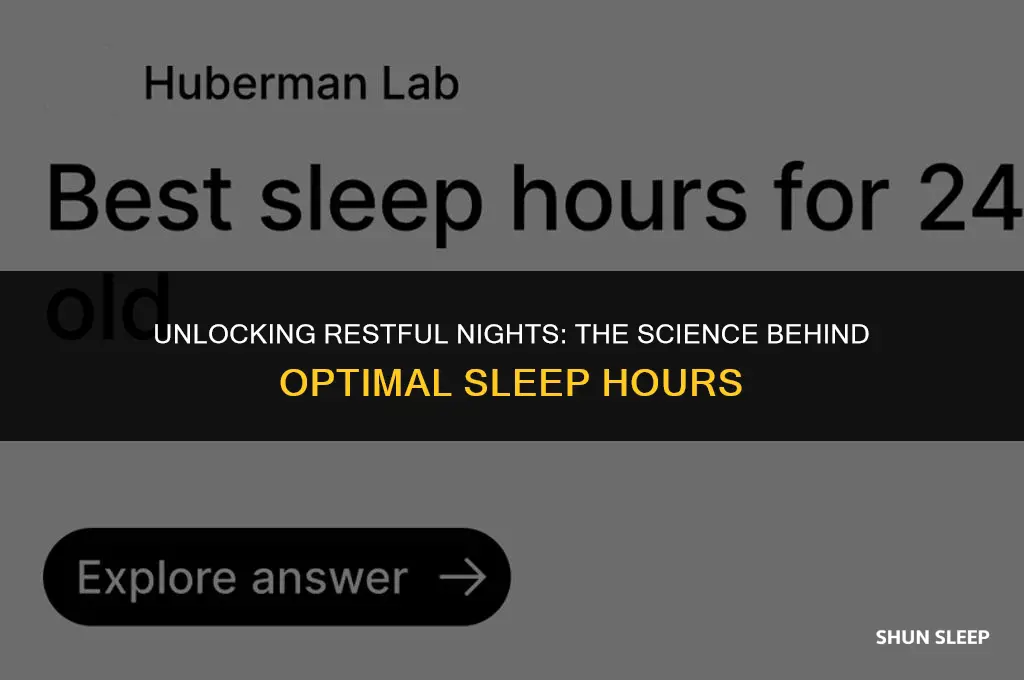 how many sleep hours do i need