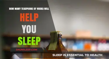 Can Vodka Teaspoons Aid Sleep? Exploring the Risky Nightcap Myth