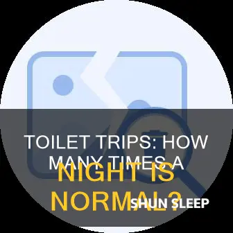 how many times do you use the bathroom during sleep