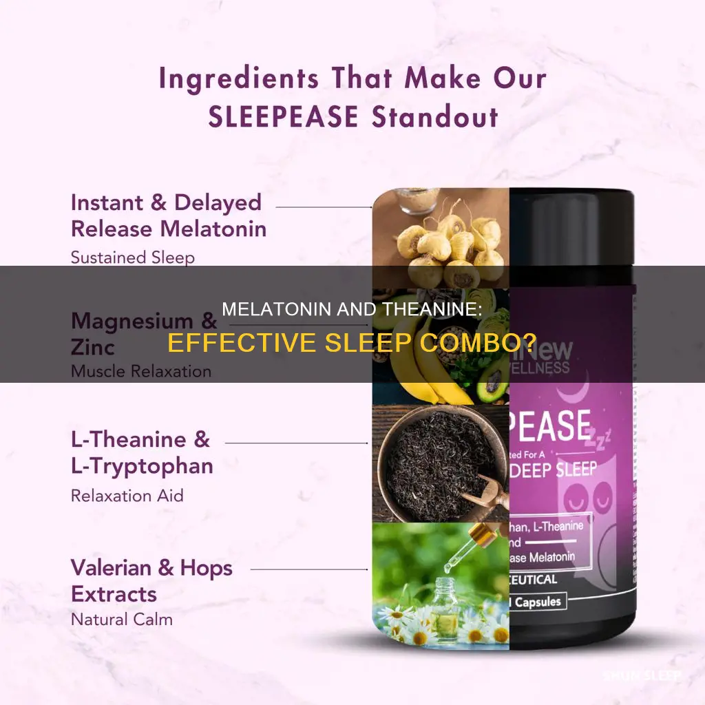 how many times to take melatonin and theanine for sleep