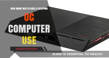 Sleep Mode Power Draw: Watts for an OC Computer
