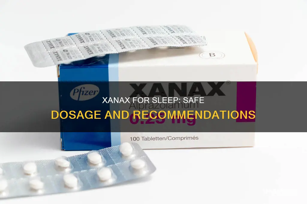how many xanax can i take to sleep