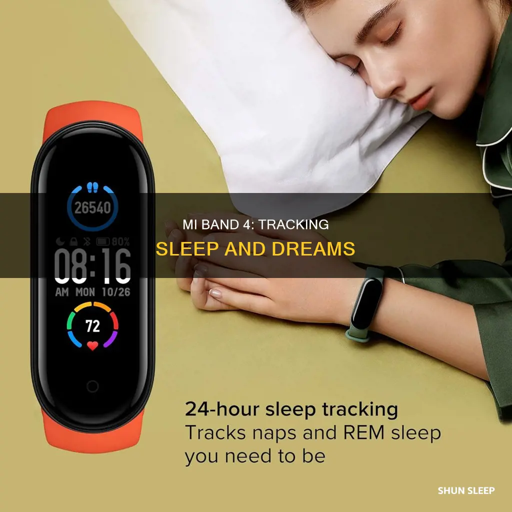 how mi band 4 track sleep