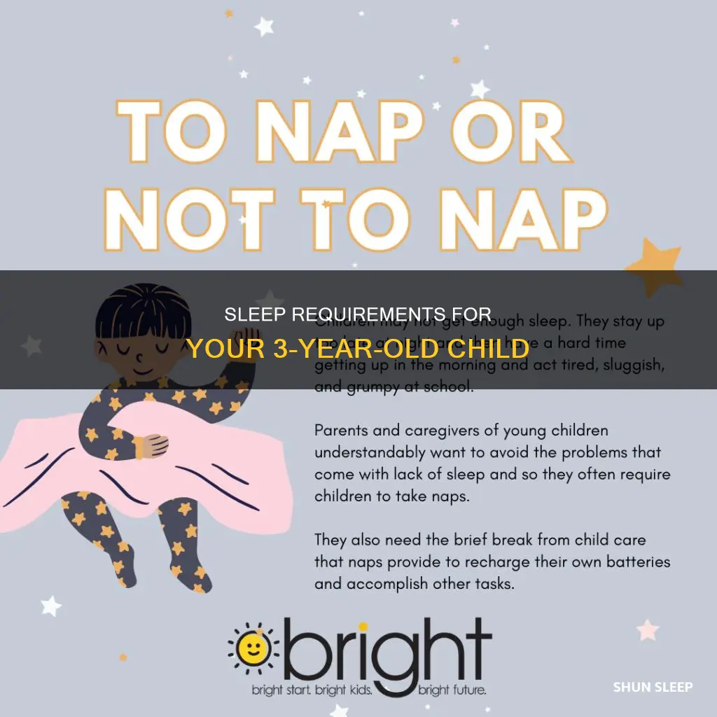 how mich sleep does a 3 year old need