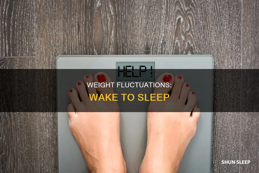 how mich weight fovu hain from wake to sleep