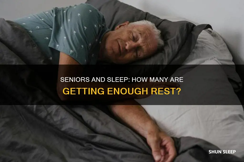how mnay seniors get enough sleep