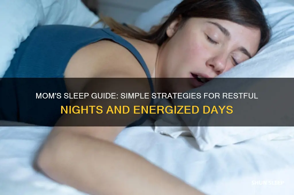 how mom can get more sleep