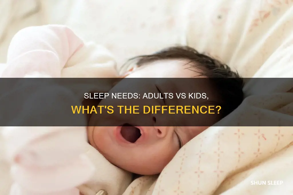 how muc sleep do adults and kids need each day