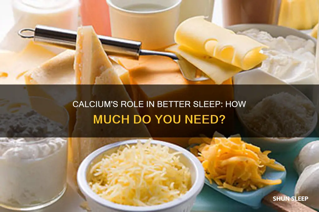 how much calcium needed to help sleep